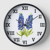 Bluebonnets Blue Floral Waterverf (Voorkant)
