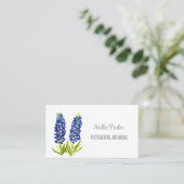 Bluebonnets Elegant Floral Texas Visitekaartje (Staand voorkant)