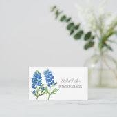 Bluebonnets Elegant Floral Texas Visitekaartje (Staand voorkant)