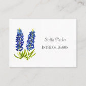 Bluebonnets Elegant Floral Texas Visitekaartje (Voorkant)