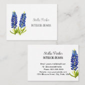 Bluebonnets Elegant Floral Texas Visitekaartje (Voorkant / Achterkant)