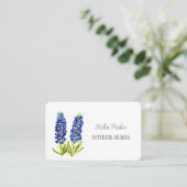 Bluebonnets Elegant Floral Texas Visitekaartje (Staand voorkant)