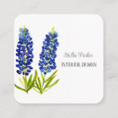 Bluebonnets Elegant Floral Texas Visitekaartje (Voorkant)