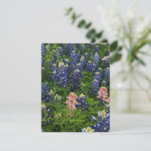 Bluebonnets en Snapdragons Feestdagenkaart (Staand voorkant)
