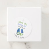 Bluebonnets Flowers Texas Baby shower Meisje Bedankjes Labels (In situ)
