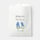 Bluebonnets Flowers Texas Baby shower Meisje Bedankzakje (Voorkant)