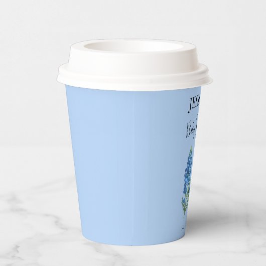 Bluebonnets Flowers Texas Baby shower Meisje Papieren Bekers (Rechts)