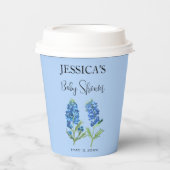 Bluebonnets Flowers Texas Baby shower Meisje Papieren Bekers (Voorkant)