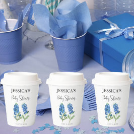 Bluebonnets Flowers Texas Baby shower Meisje Papieren Bekers