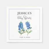 Bluebonnets Flowers Texas Baby shower Meisje Servet (Voorkant)
