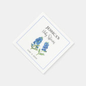 Bluebonnets Flowers Texas Baby shower Meisje Servet (Hoek)