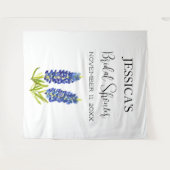 Bluebonnets Flowers Vrijgezellenfeest Welkomstbord Wandkleed (Voorkant (horizontaal))
