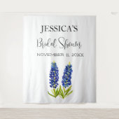 Bluebonnets Flowers Vrijgezellenfeest Welkomstbord Wandkleed (Voorkant)