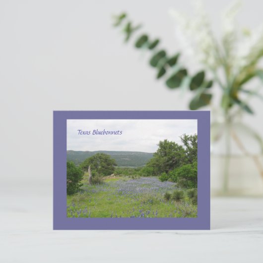 Bluebonnets in Texas Briefkaart (Staand voorkant)