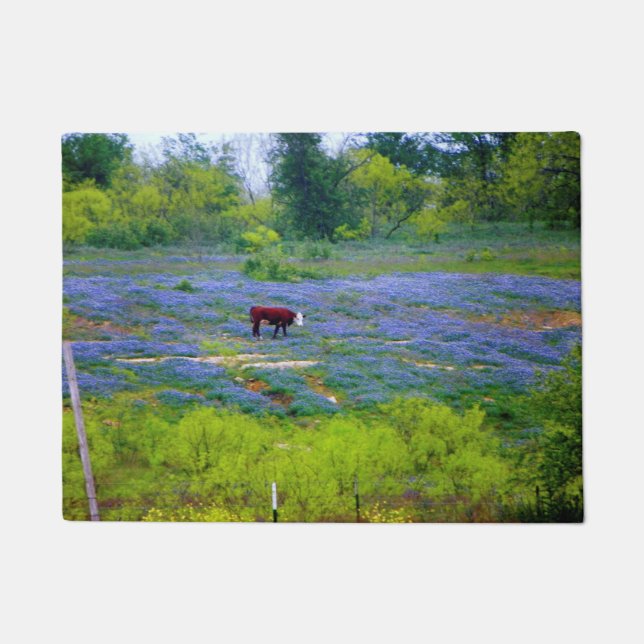 Bluebonnets in Texas Deurmat (Voorkant)