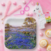 Bluebonnets in Twilight, ten noorden van San Anton Papieren Bordje (Feest)