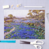 Bluebonnets in Twilight ten noorden van San Antoni Tissuepapier (Craft)