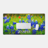 Bluebonnets Indiase Paintbrush Wildflower Naam Bureaumat (Keyboard & Muis)