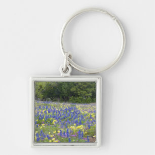 Bluebonnets, primrose en phlox sleutelhanger