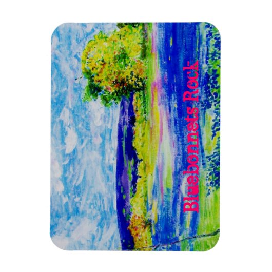 Bluebonnets Rock Magneet (Verticaal)