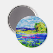 Bluebonnets Rock Magneet (Voorkant / Achterkant)