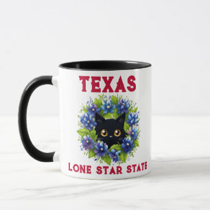 Bluebonnets Schattige Cat Texas Flowers Lupine Mok