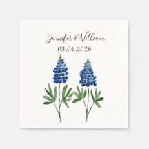 Bluebonnets Texaanse waterverf Bloemen Bruiloft