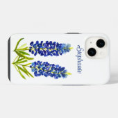 Bluebonnets Texas Bloem Bloemstuk Texaan Schittere iPhone Hoesje (Achterkant horizontaal)