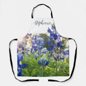 Bluebonnets Texas Bloemen Blauwe Bloemen Lupine Schort (Voorkant)