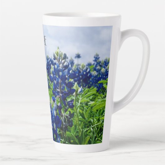 Bluebonnets Texas Bloemen Lupine Latte Mok (Rechts)