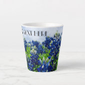 Bluebonnets Texas Bloemen Lupine Latte Mok (Voorkant)