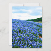 Bluebonnets Texas Blue Floral Elegant Wedding Kaart (Achterkant)