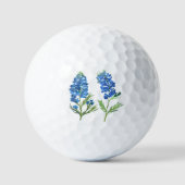 Bluebonnets Texas Blue Floral Golfer waterverf Golfballen (Voorkant)