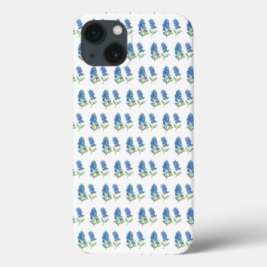 Bluebonnets Texas Blue Flowers Waterverf Case-Mate iPhone Case (Achterkant)