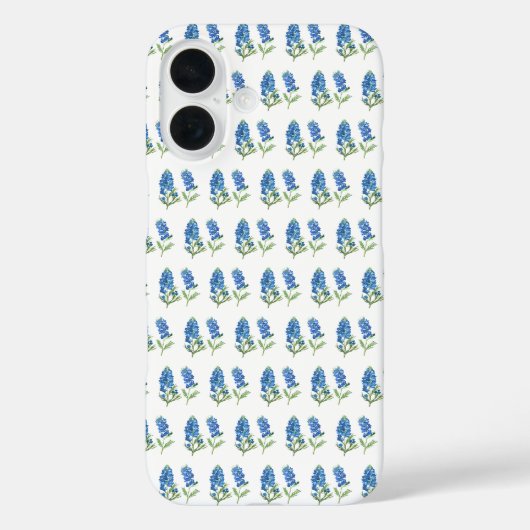 Bluebonnets Texas Blue Flowers Waterverf Case-Mate iPhone Case (Achterkant)