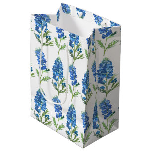 Bluebonnets Texas Blue Flowers Waterverf Medium Cadeauzakje