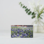 Bluebonnets Texas Company Floral Visitekaartje (Staand voorkant)