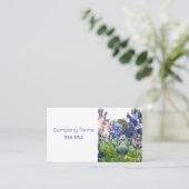 Bluebonnets Texas Company Floral Visitekaartje (Staand voorkant)
