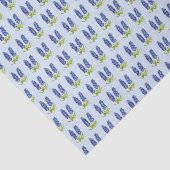 Bluebonnets Texas Floral Wildflower Waterverf Ti Tissuepapier (Detail)