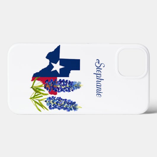 Bluebonnets Texas Flower Floral Texan Case-Mate iPhone Case (Achterkant (horizontaal))