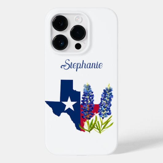 Bluebonnets Texas Flower Floral Texan Case-Mate iPhone Case (Achterkant)