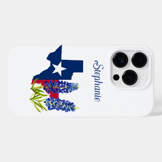 Bluebonnets Texas Flower Floral Texan Case-Mate iPhone Case (Achterkant (horizontaal))