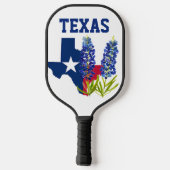 Bluebonnets Texas Flower Floral Texan Flag Pickleball Paddle (Achterkant)