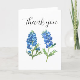 Bluebonnets Texas Flowers Baby shower Bedankt