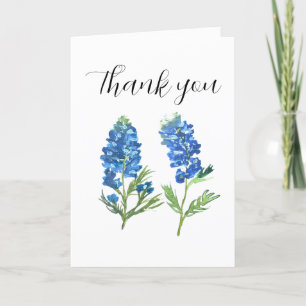 Bluebonnets Texas Flowers Baby shower Bedankt