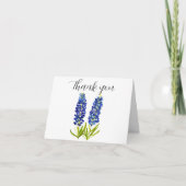 Bluebonnets Texas Flowers Baby shower Bedankt (Voorkant)