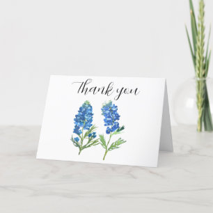 Bluebonnets Texas Flowers Baby shower Bedankt