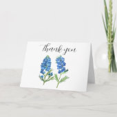 Bluebonnets Texas Flowers Baby shower Bedankt (Voorkant)