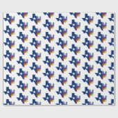 Bluebonnets Texas Flowers Wildbloemen Waterverf Cadeaupapier (Vlak)