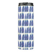 Bluebonnets Texas Flowers Wildbloemen Waterverf Thermosbeker (Achterkant)